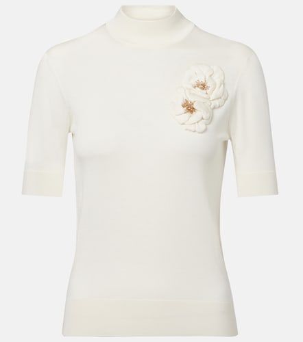 Top à col roulé en soie à ornements - Dolce&Gabbana - Modalova