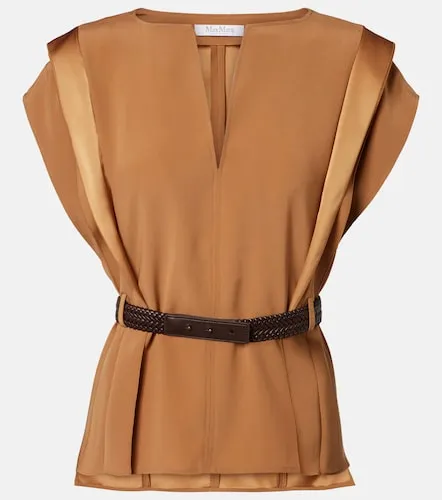 Max Mara Top en crêpe à ceinture - Max Mara - Modalova