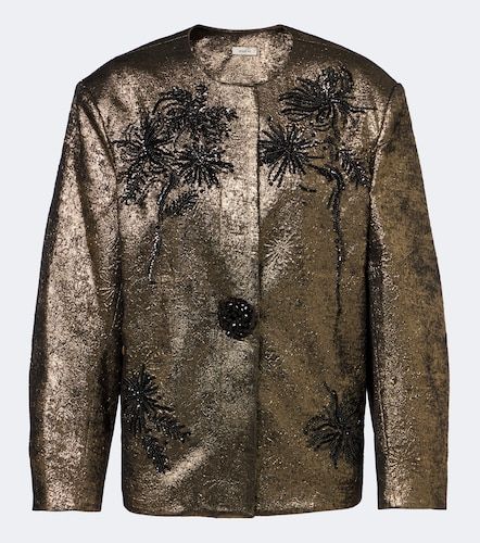 Blazer en brocart à ornements - Jacques Wei - Modalova