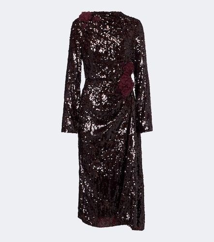 Robe midi à sequins et appliqués - Erdem - Modalova