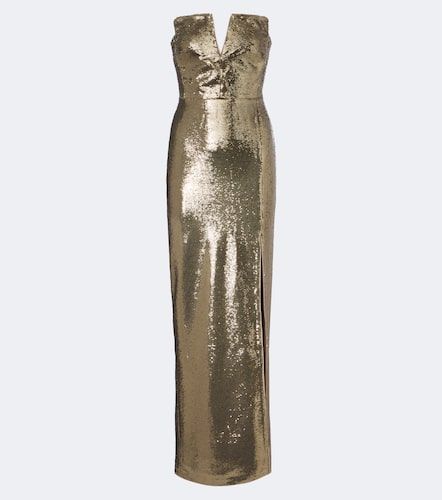 Robe longue bustier à sequins - Roland Mouret - Modalova