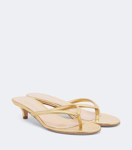 Mules Calypso en cuir métallisé - Gianvito Rossi - Modalova