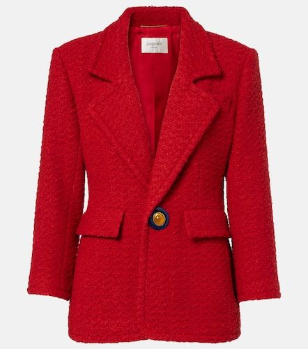 Veste en laine mélangée - Saint Laurent - Modalova