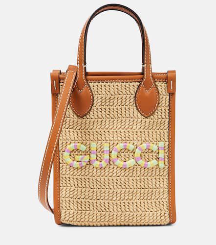 Gucci Sac Mini en raphia à logo - Gucci - Modalova