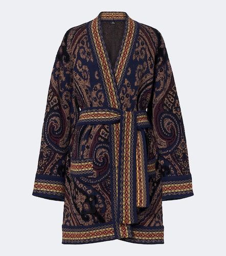 Cardigan en jacquard de laine mélangée - Etro - Modalova