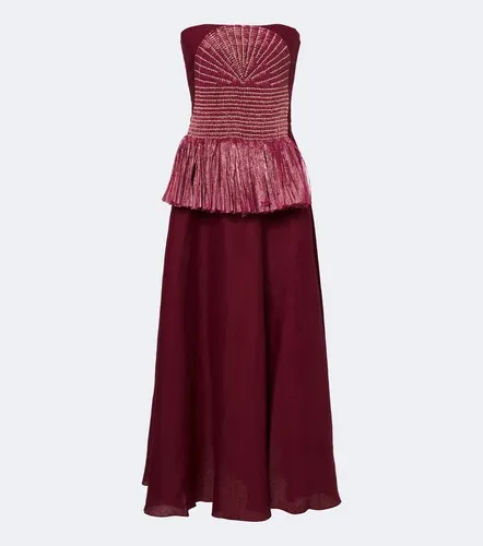 Robe longue Exploring Textures en lin - Johanna Ortiz - Modalova