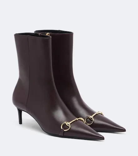 Bottines Donna Horsebit en cuir - Gucci - Modalova