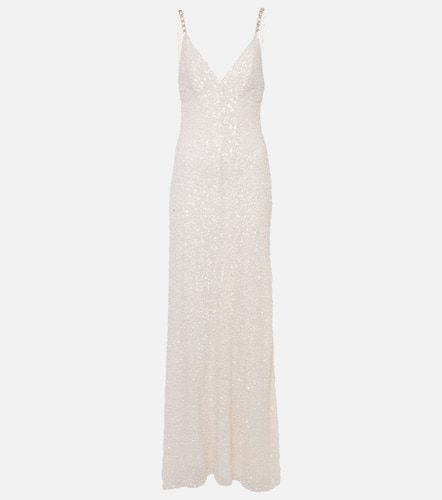 Robe de mariée longue Nora en soie à sequins - Jenny Packham - Modalova