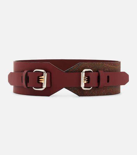 Ceinture en cuir à motif cachemire - Etro - Modalova