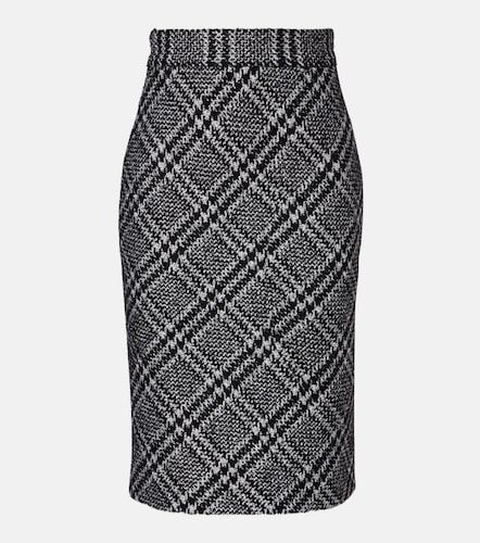 Mini-jupe en laine, soie et lama mélangés - Dolce&Gabbana - Modalova