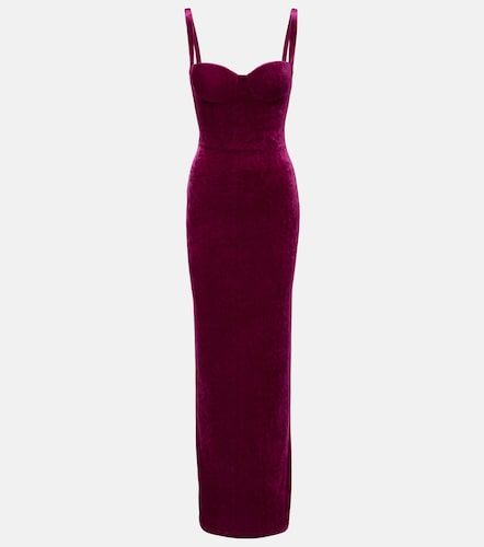 Balenciaga Robe longue en velours - Balenciaga - Modalova