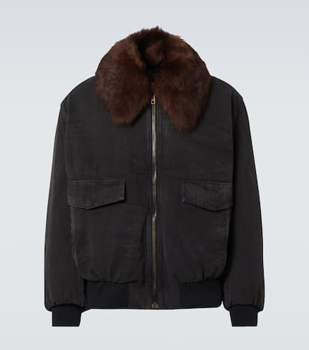 Prada Veste en coton et shearling - Prada - Modalova