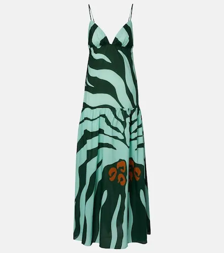 Robe longue Zea Palm en coton - Johanna Ortiz - Modalova