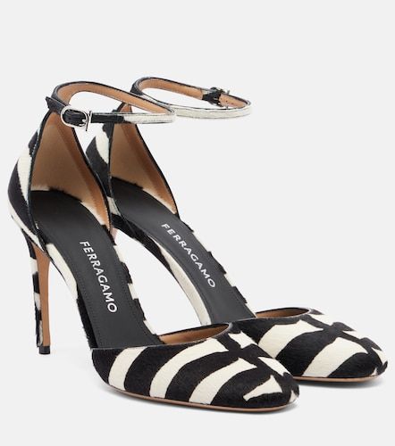 Escarpins en cuir façon poulain - Ferragamo - Modalova