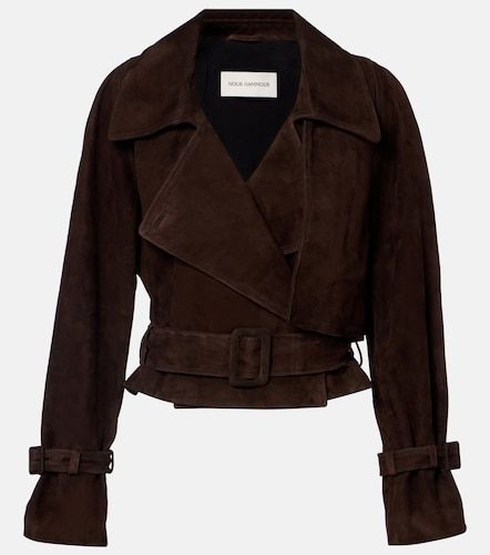 Veste courte Hatti en daim - Nour Hammour - Modalova