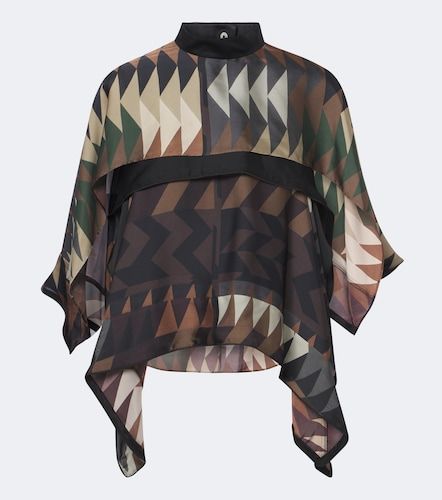 Sacai Top en satin à imprimé - Sacai - Modalova