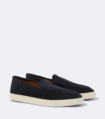 Mocassins Galleria 3 en daim - Giorgio Armani - Modalova