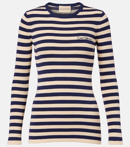 Pull rayé en coton - Valentino Garavani - Modalova