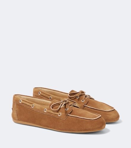 Miu Miu Chaussures bateau en daim - Miu Miu - Modalova