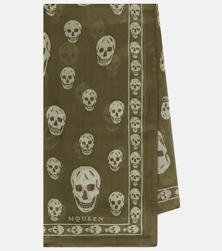 McQueen Foulard Skull en soie - McQueen - Modalova