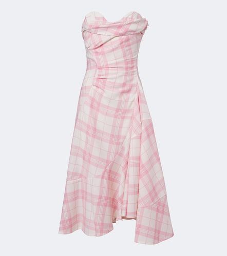 Robe bustier Spiral en laine mélangée à carreaux - Vivienne Westwood - Modalova
