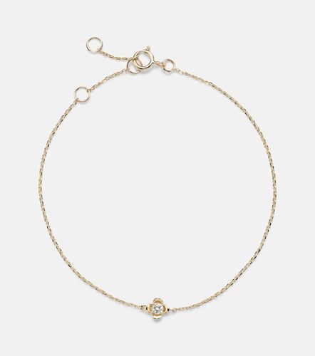 Bracelet Clover en or 14 ct et diamants - Stone and Strand - Modalova