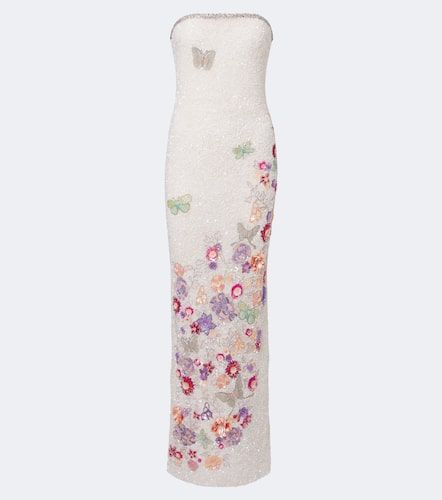 Là Fuori Robe longue bustier Bianca Moonlight à ornements - La Fuori - Modalova