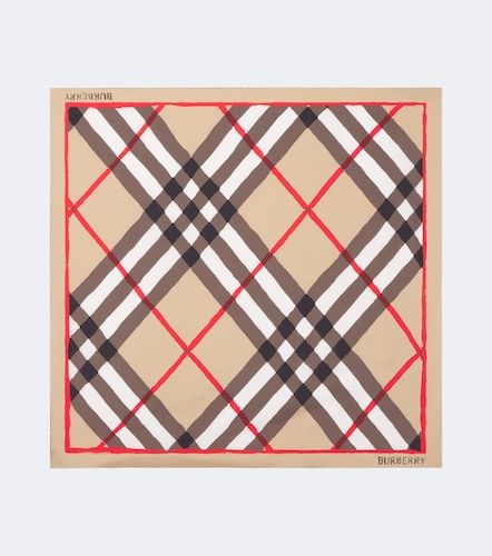Foulard Check en soie - Burberry - Modalova