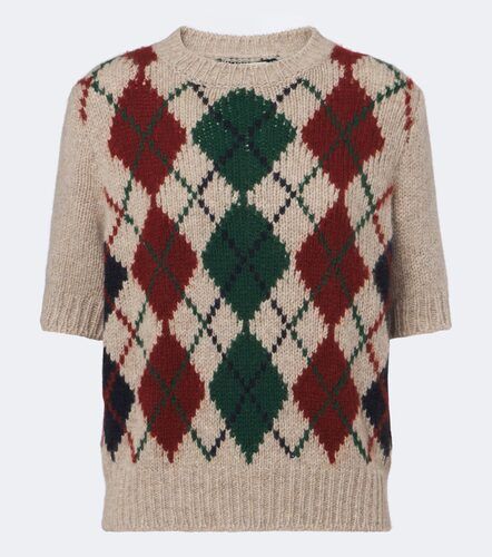 Pull Lisa en cachemire et mohair à motif argyle - Khaite - Modalova