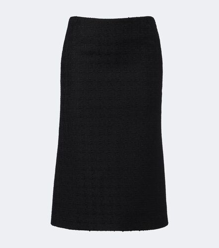 Jupe crayon en tweed de laine et mohair - McQueen - Modalova