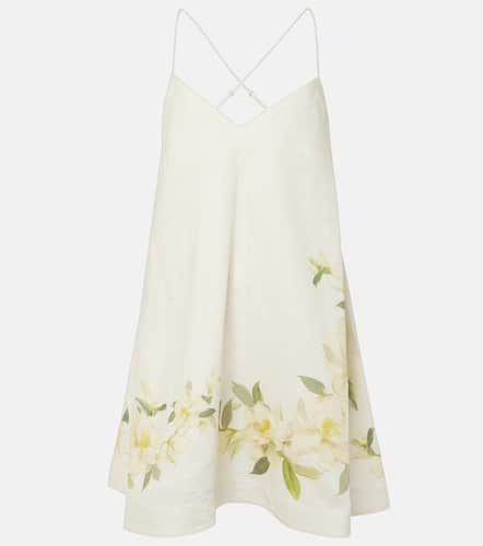 Robe Harmony Swing en lin à fleurs - Zimmermann - Modalova