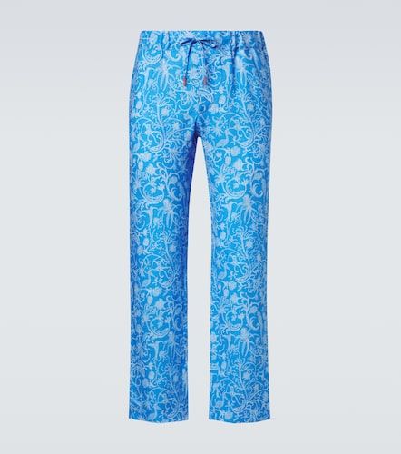 Kiton Pantalon imprimé en lin - Kiton - Modalova