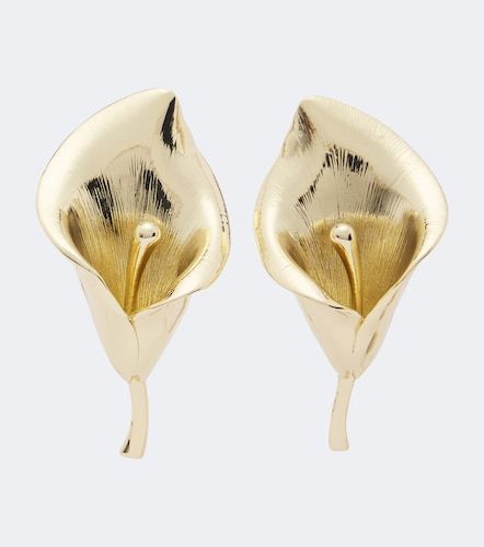 Boucles d'oreilles clip à fleurs - Carolina Herrera - Modalova