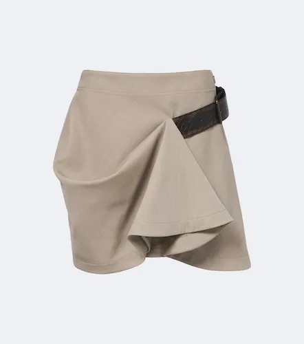 Mini-jupe Intrecciato en laine - Bottega Veneta - Modalova