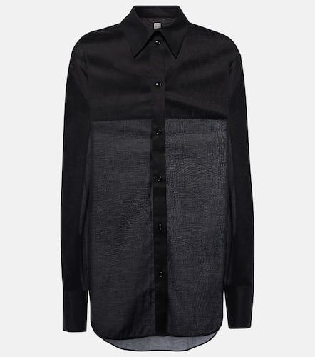 Chemise oversize en coton mélangé - Toteme - Modalova