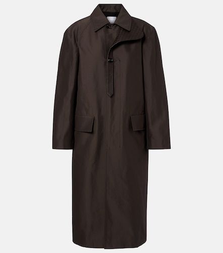 Trench-coat à col en cuir Intrecciato - Bottega Veneta - Modalova