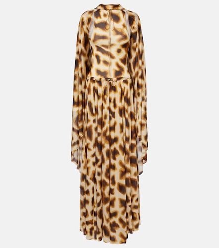 Robe longue à cape et imprimé - Christopher Esber - Modalova