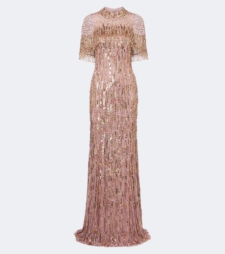 Robe longue Leia à ornements - Jenny Packham - Modalova