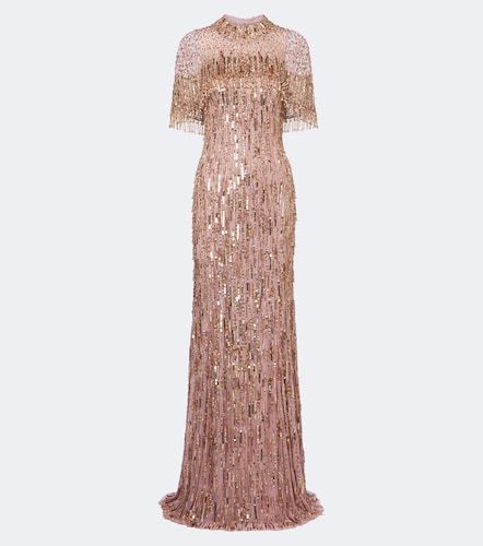 Robe longue Leia à ornements - Jenny Packham - Modalova