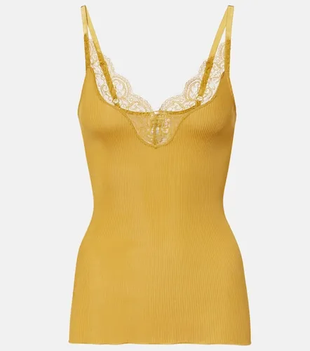 Top en soie et dentelle - Saint Laurent - Modalova