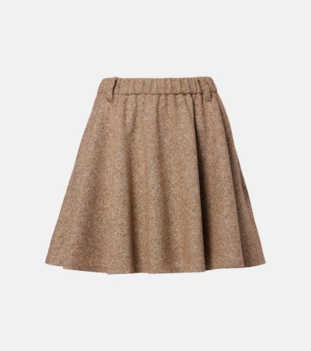 Mini-jupe Monili en laine mélangée - Brunello Cucinelli - Modalova