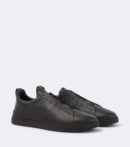 Zegna Baskets Triple Stitch en cuir - Zegna - Modalova
