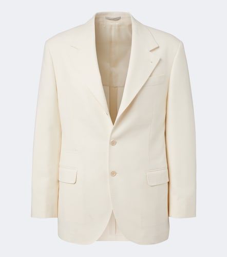 Blazer en coton et laine à motif chevrons - Brunello Cucinelli - Modalova