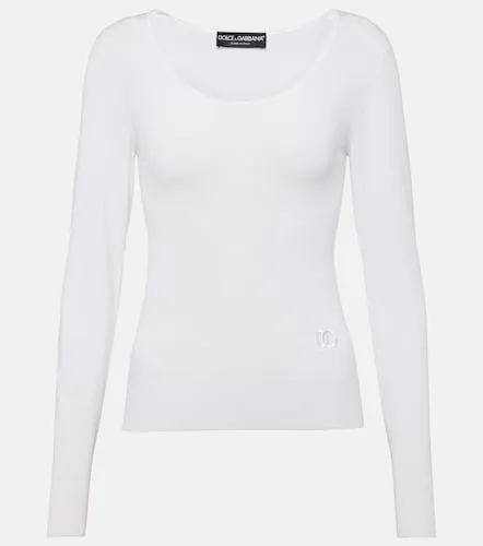 Pull en soie mélangée - Dolce&Gabbana - Modalova