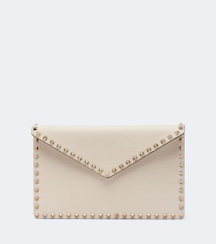 Pochette Rockstud Large en cuir - Valentino Garavani - Modalova