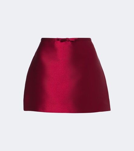 Mini-jupe Viana en satin à nœud - Simkhai - Modalova