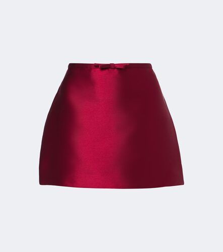 Mini-jupe Viana en satin à nœud - Simkhai - Modalova