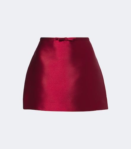 Mini-jupe Viana en satin à nœud - Simkhai - Modalova