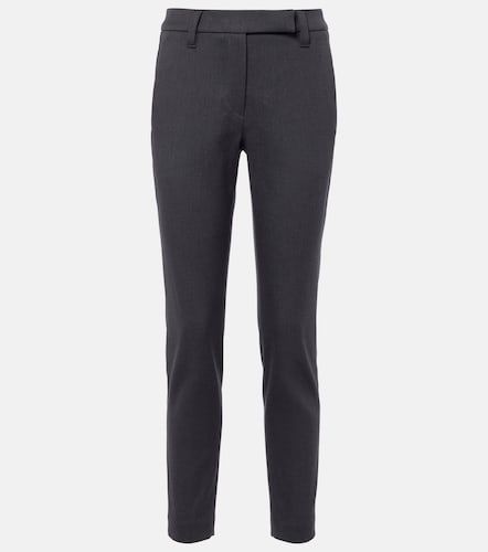 Pantalon slim en coton mélangé - Brunello Cucinelli - Modalova