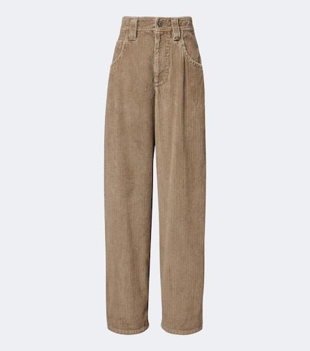 Pantalon droit en velours de coton - Brunello Cucinelli - Modalova